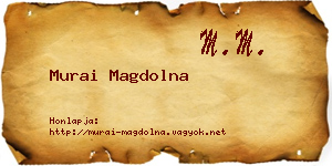 Murai Magdolna névjegykártya